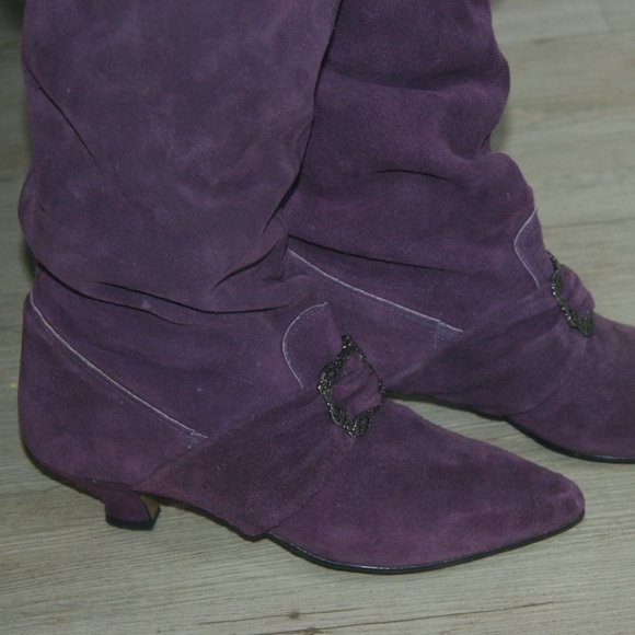 Vintage 1990s Le Chateau Over the Knee Boots - Picture 1 of 4
